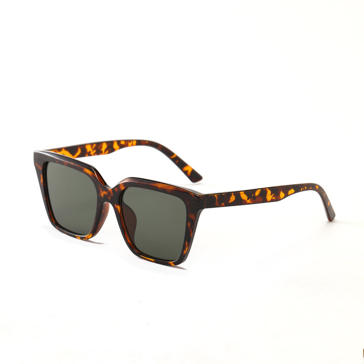 Women's geometric sunglasses with protective UV filter and stylish tortoiseshell design Bowlift