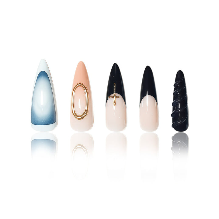 Premium Stiletto Nail Art Extensions Bowlift