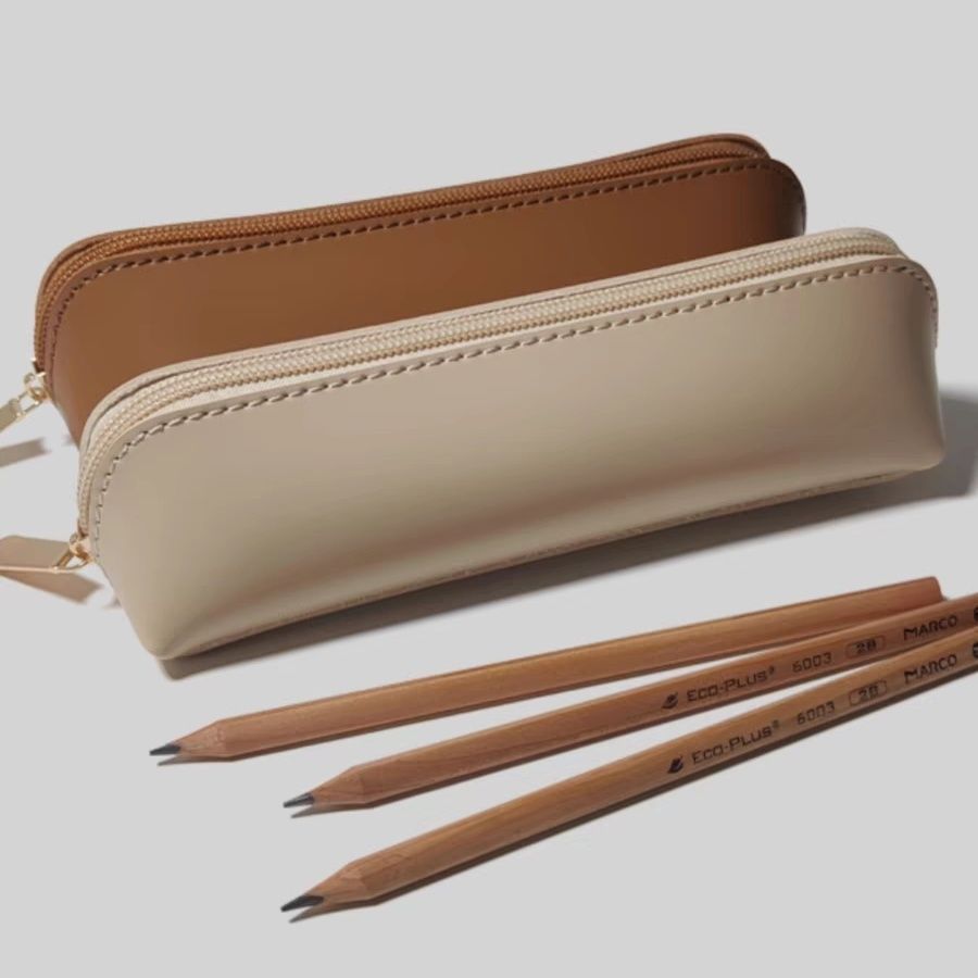 Minimalist Leather Pencil Case Bowlift