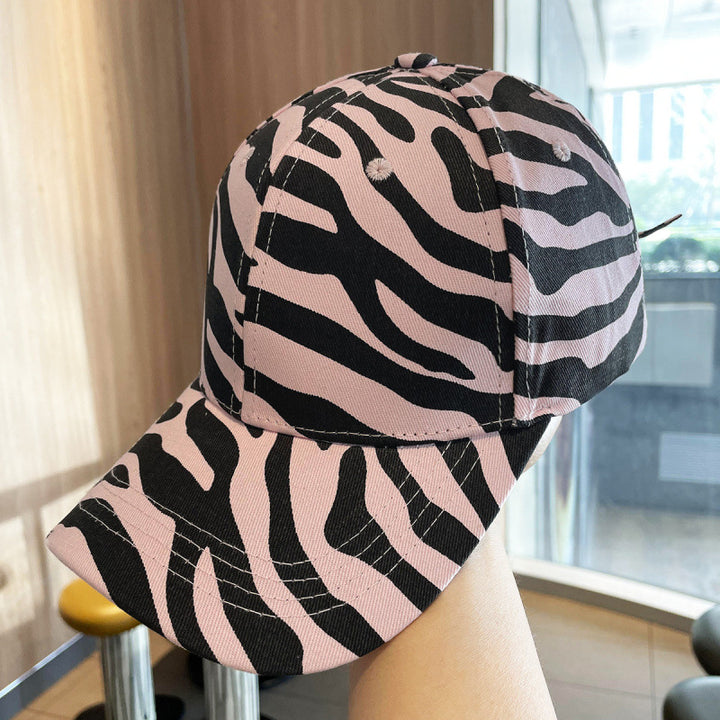 Women's Trendy Animal Print Adjustable Baseball Cap Bowlift
