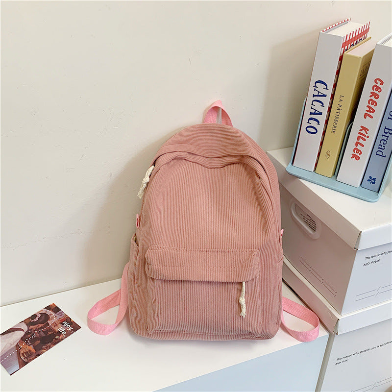 Textured Corduroy Backpack