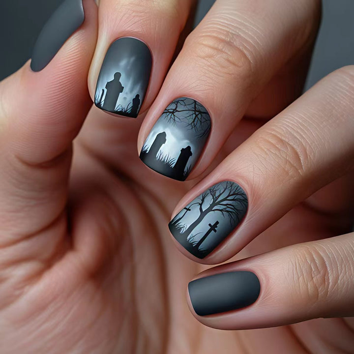 Artistic Gothic Nail Art Bowlift