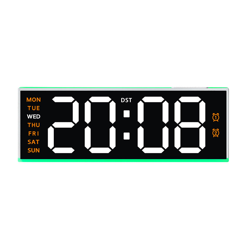 Digital Alarm Clock with Multifunctional Display Bowlift
