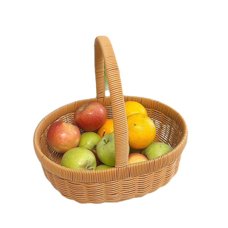 Women's Handwoven Shopping Basket Bowlift