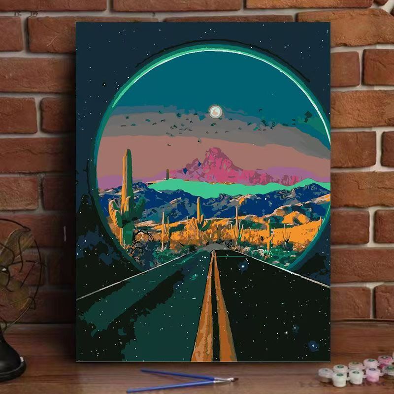 Cosmic Landscape Canvas Art Bowlift