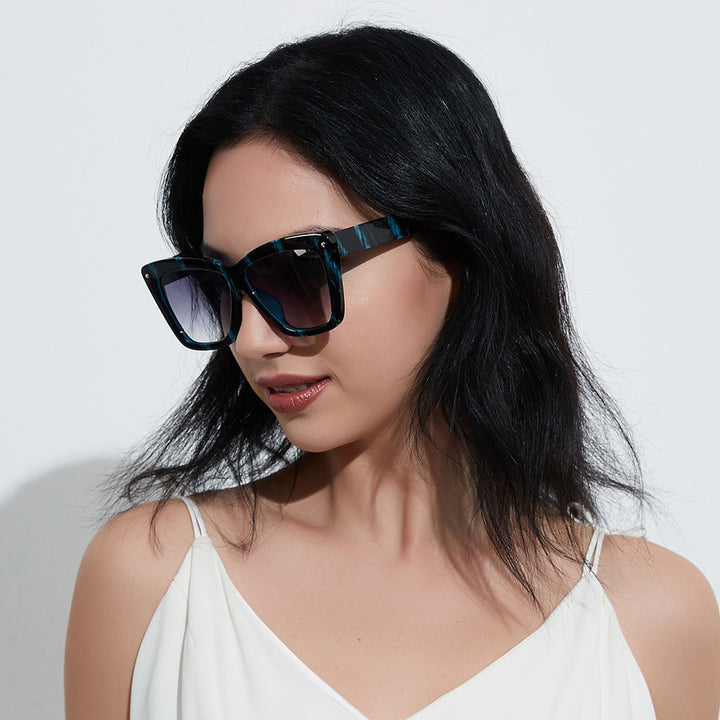 Women's geometric oversized sunglasses Bowlift