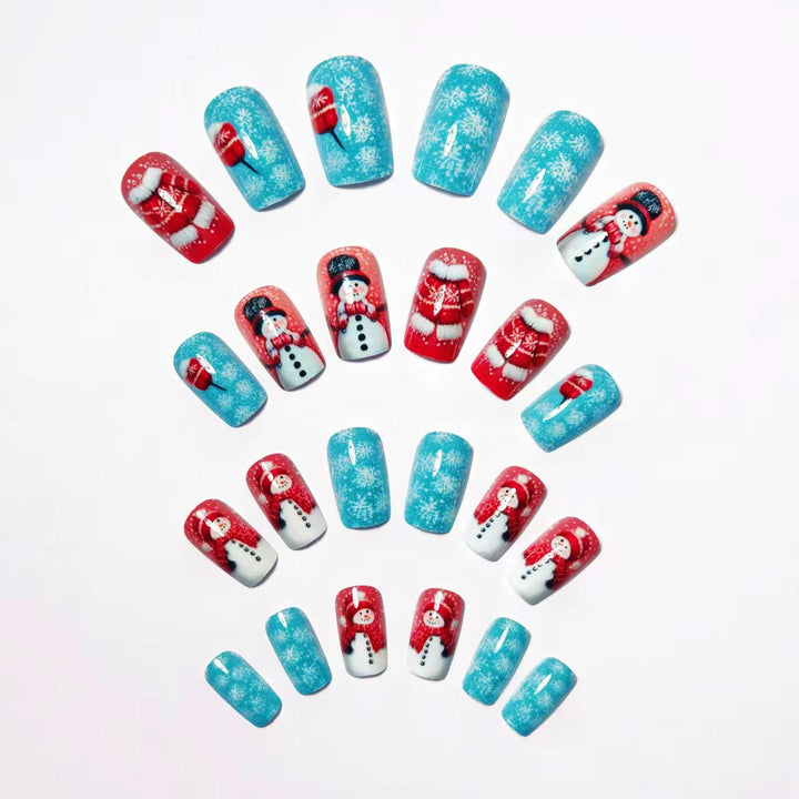 Festive Winter Wonderland Nail Art Bowlift