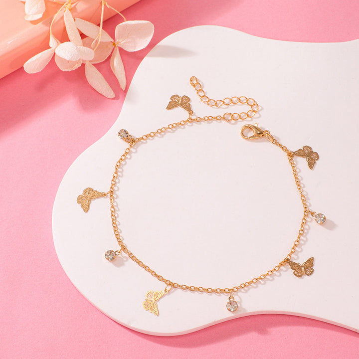 Butterfly Charm Anklet Bowlift