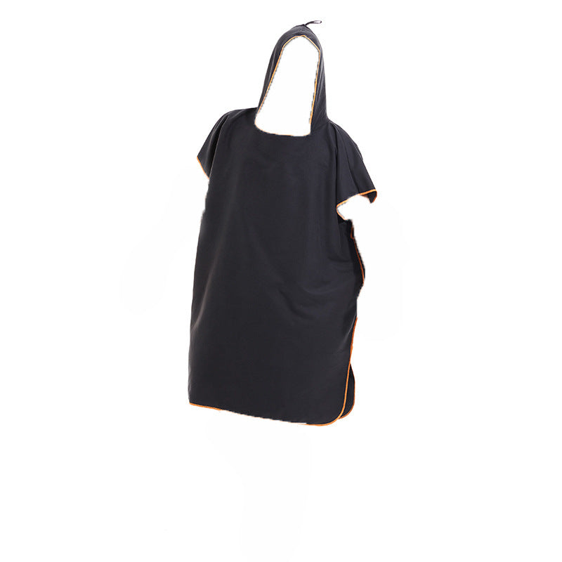 Women's Hooded Poncho made of soft Microfiber Fabric Bowlift