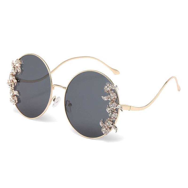 Ladies Glamorous Sunglasses with Sparkling Rhinestone Details Bowlift