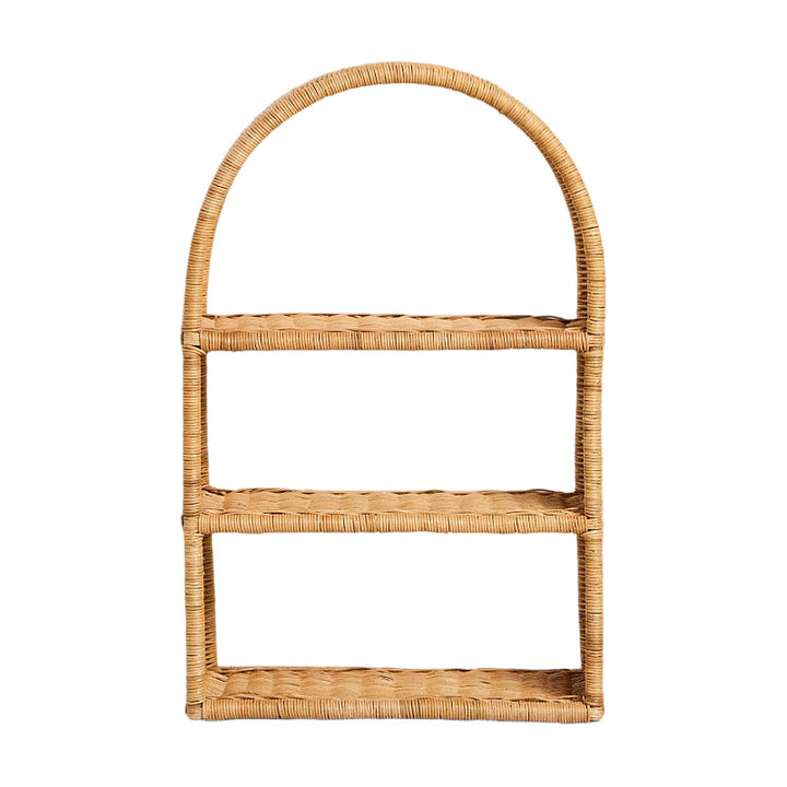 Handmade shelf made of woven rattan Bowlift