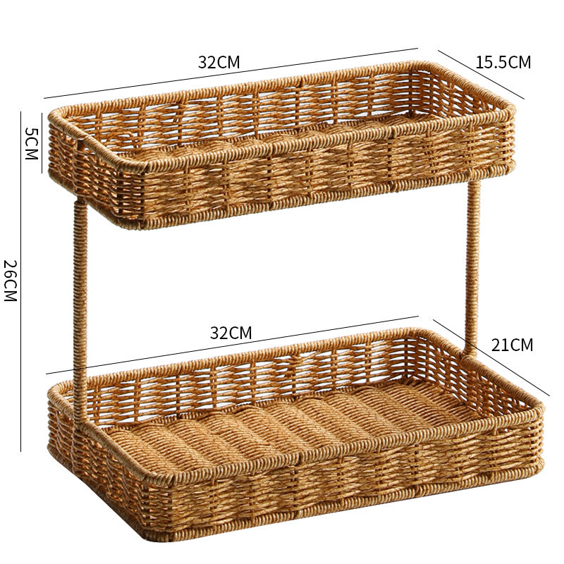 Unisex two-level storage basket Bowlift
