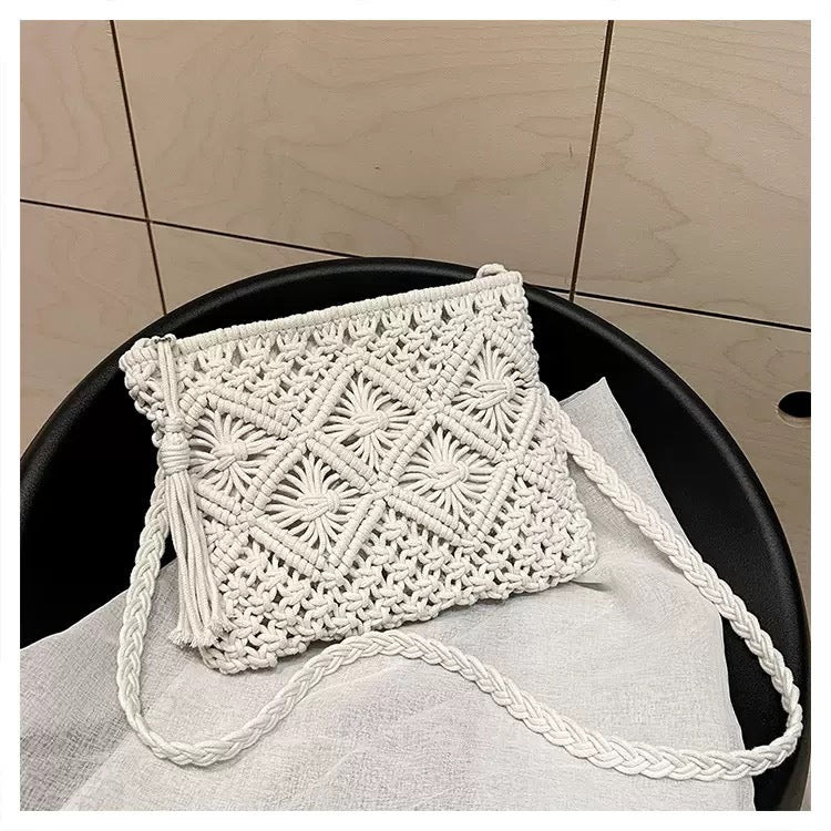 Handmade Macrame Shoulder Bag Bowlift
