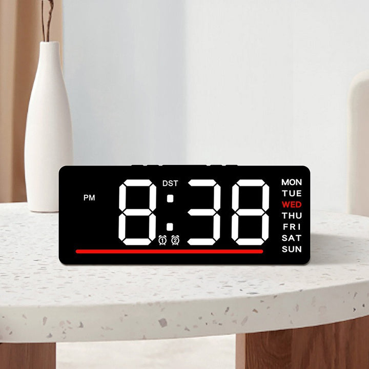 Digital wall clock with LED display Bowlift