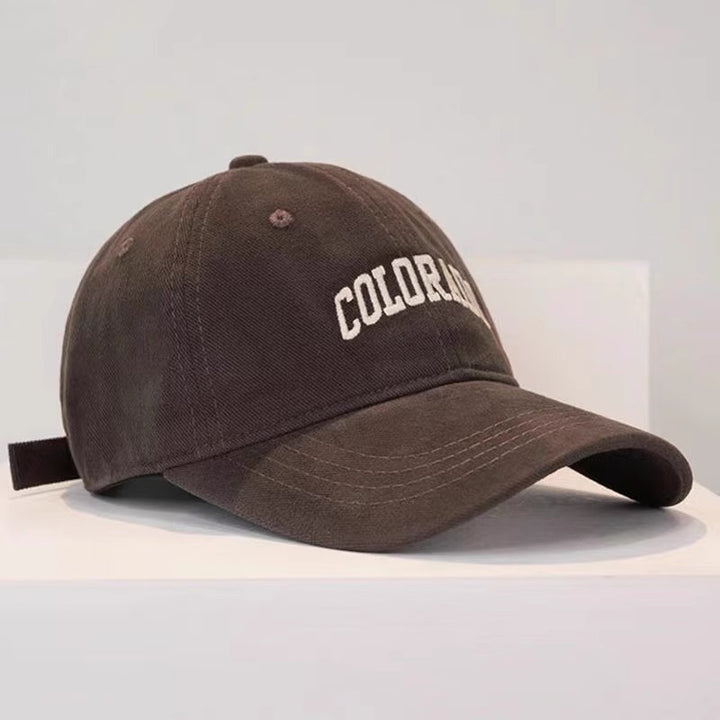 Men's Cotton Adjustable Embroidered Baseball Cap Bowlift