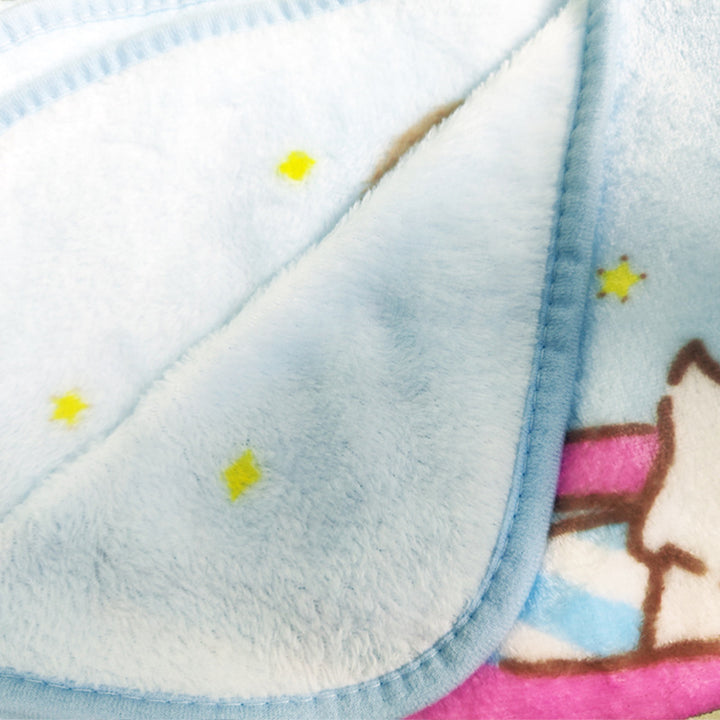Women Cozy Microfiber Blanket with Cute Characters Bowlift