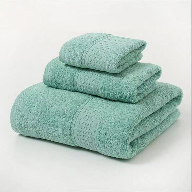 Terry Bath Towel Set with Elegant Structure Bowlift