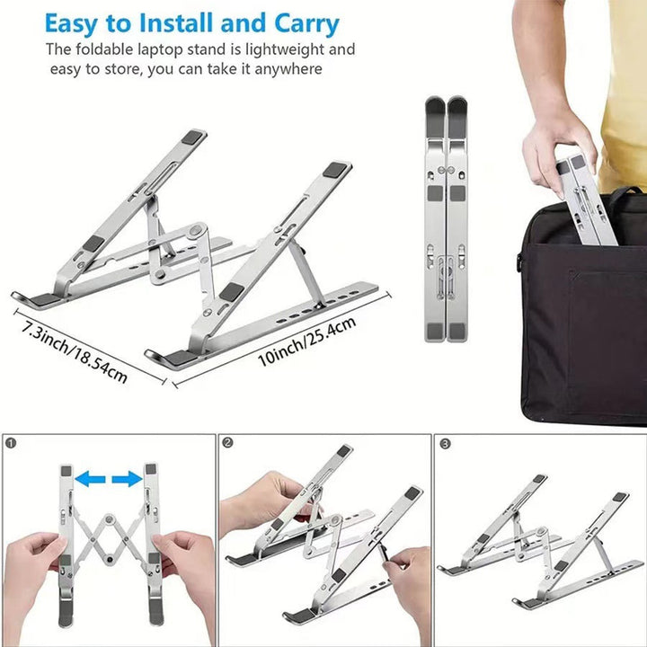 Height adjustable laptop stand Bowlift