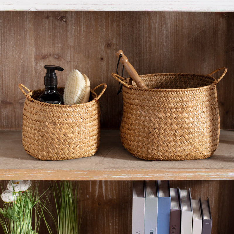 Unisex Stylish Storage Baskets made of Handwoven Natural Material Bowlift