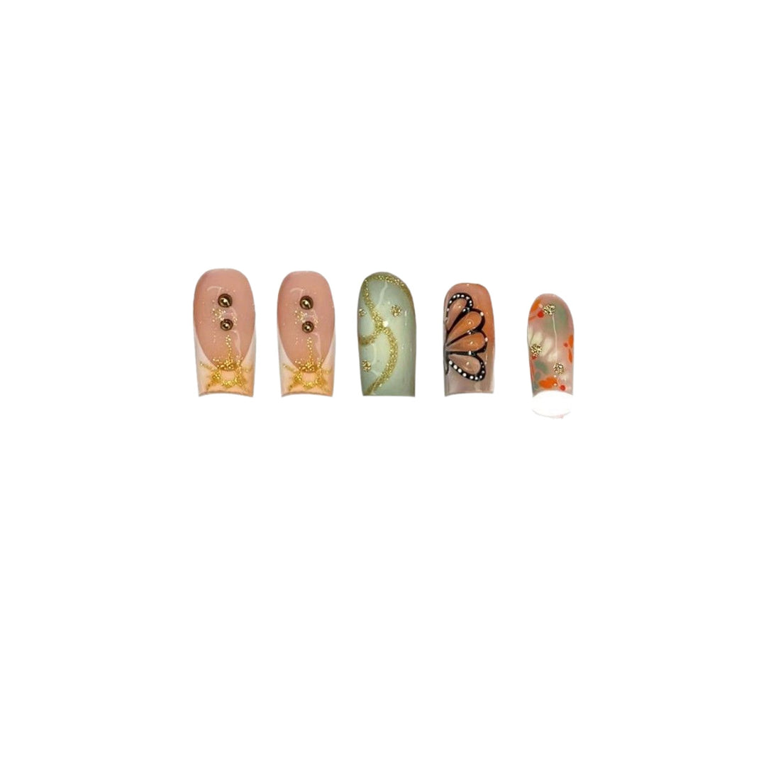 Artistic Acrylic Nail Design Bowlift