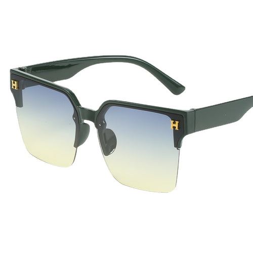 Women square sunglasses with elegant metal frame Bowlift