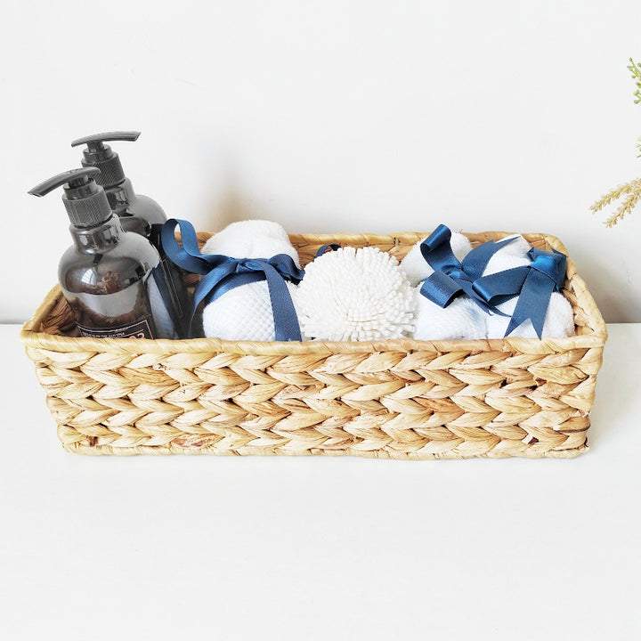 Handwoven Natural Fiber Storage Tray Bowlift