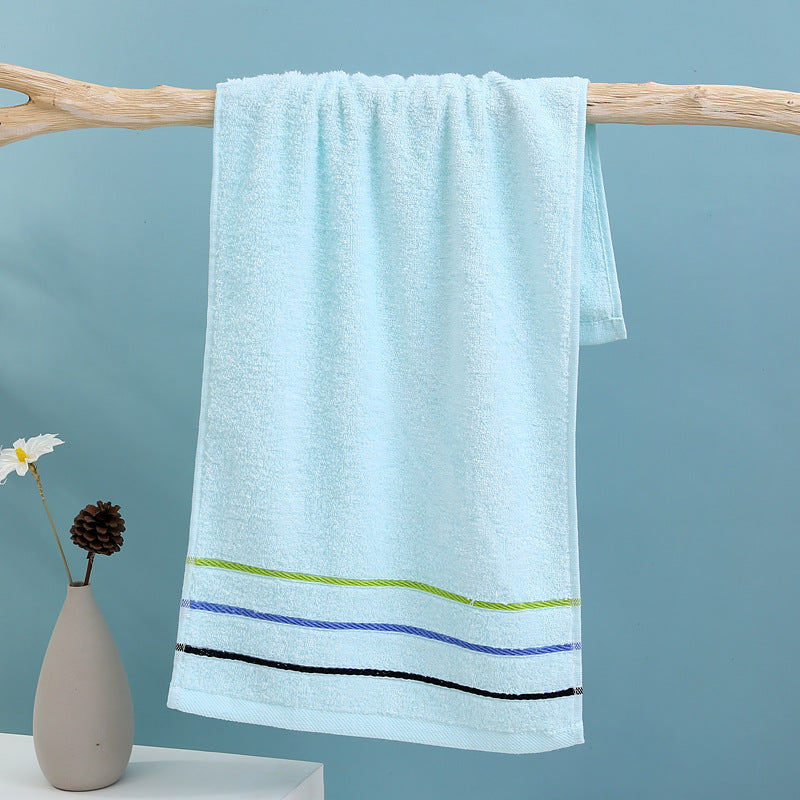 Terry Bath Towel with High-Quality Check Border Bowlift