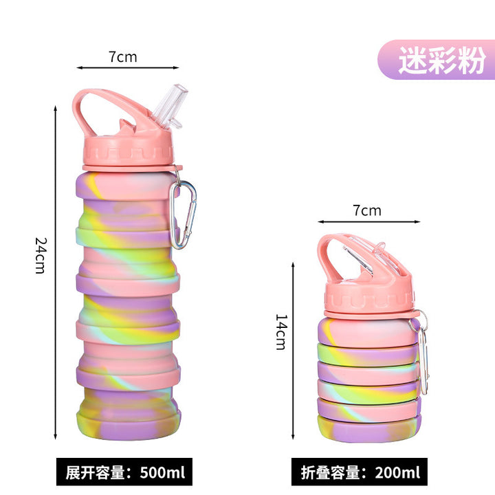 Women Flexible Foldable Drinking Bottle Bowlift