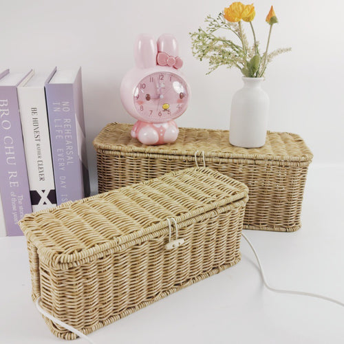 Handcrafted Wicker Storage Bins Bowlift