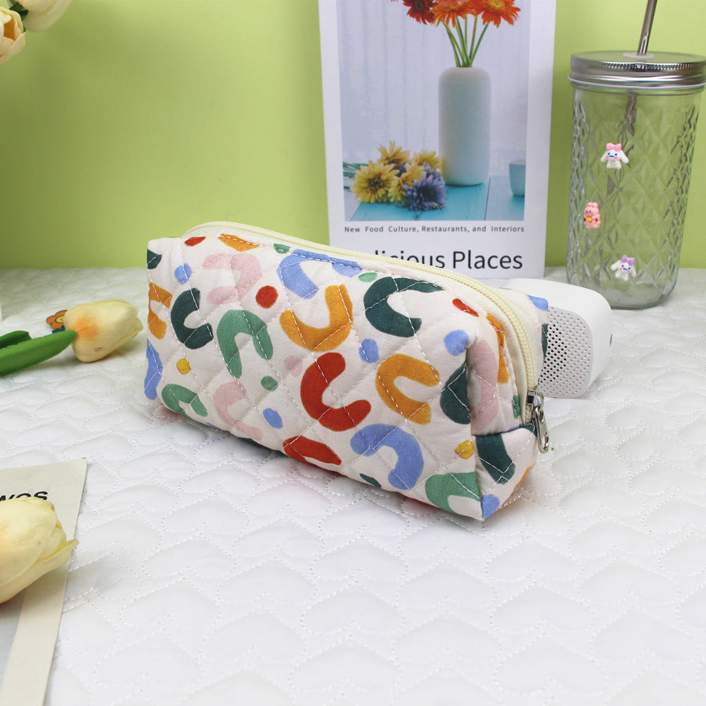 Quilted Zip Pencil Case Bowlift