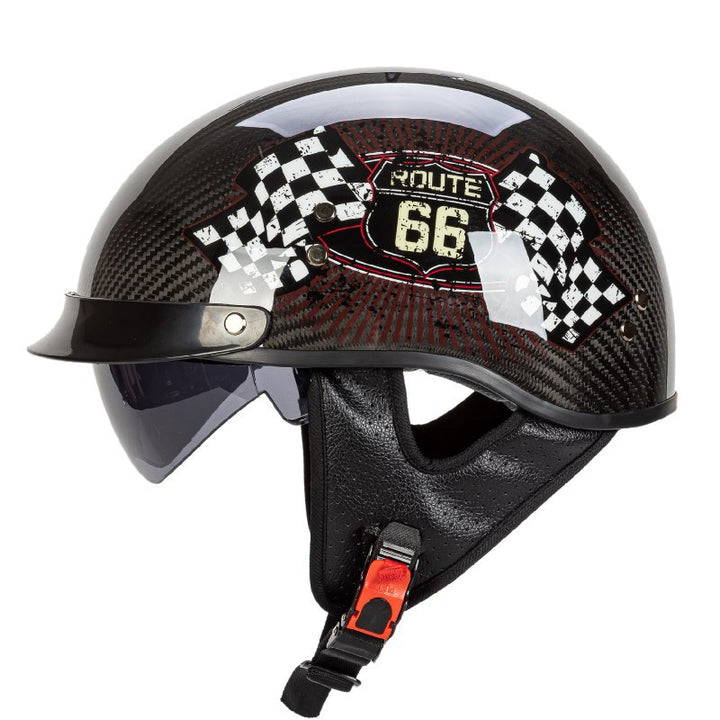 Graphic Safety Skull Design Motorcycle Helmet Bowlift