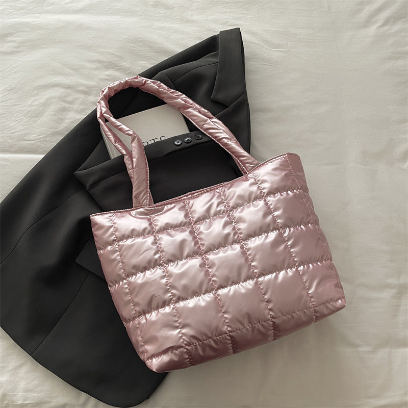 Padded Quilted Tote Bag Bowlift
