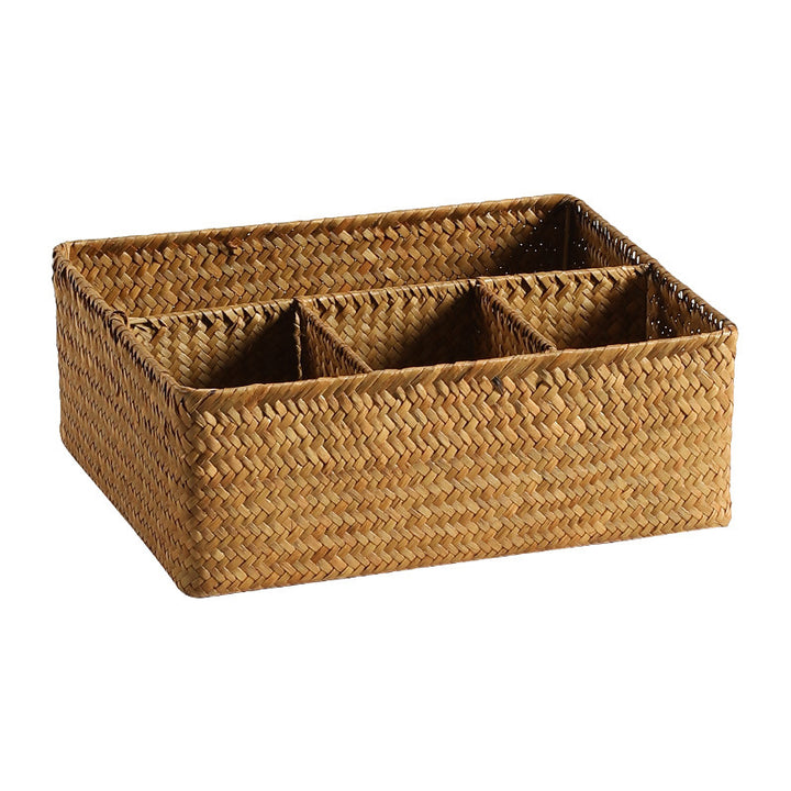 Multi-Compartment Woven Organizer Basket Bowlift
