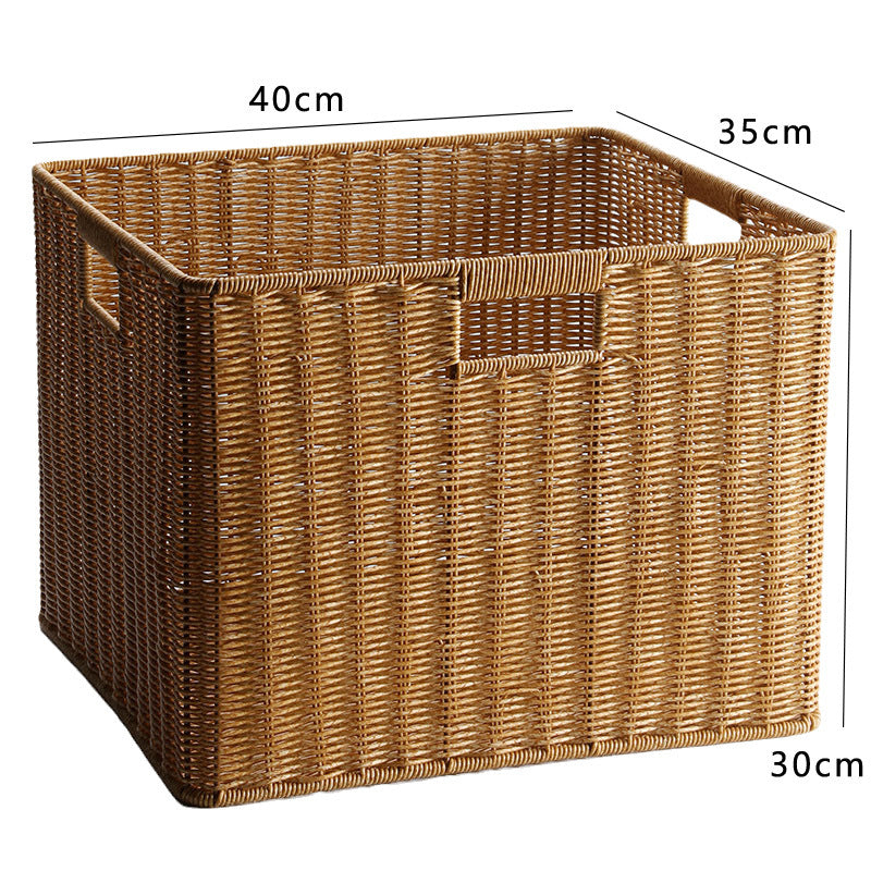 Unisex Spacious Storage Basket made of Woven Natural Material Bowlift