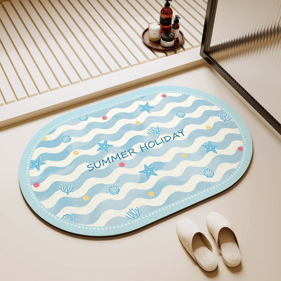 Cute Puppy-Themed Area Mat