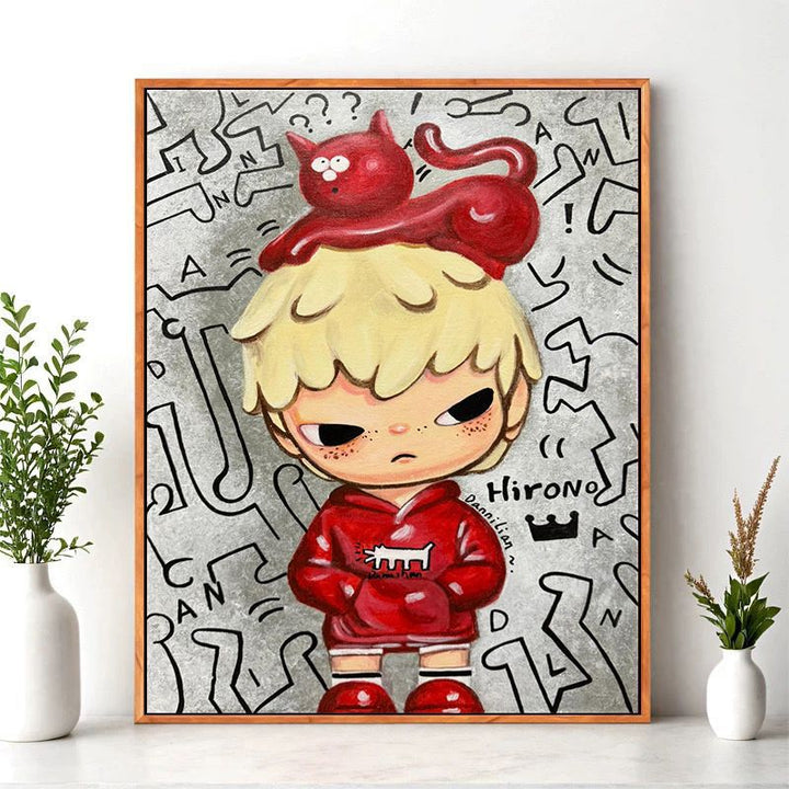 Cartoon Character Wall Art Print Bowlift