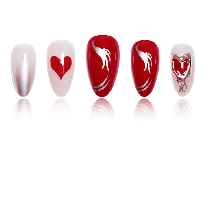 Elaborate Decorative Press-On Nail Extensions Bowlift