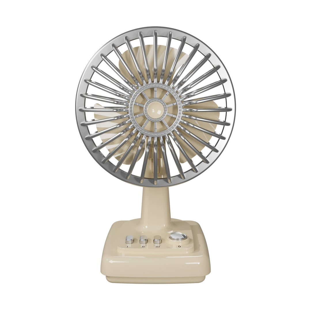 Portable Retro Desk Fan Bowlift