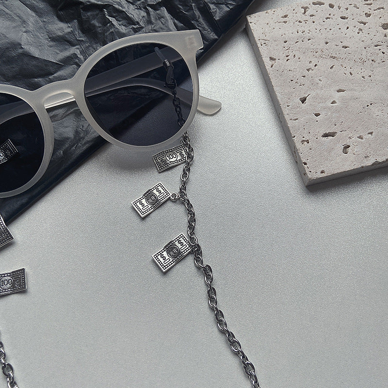 Trendy necklace with banknote pendants Bowlift