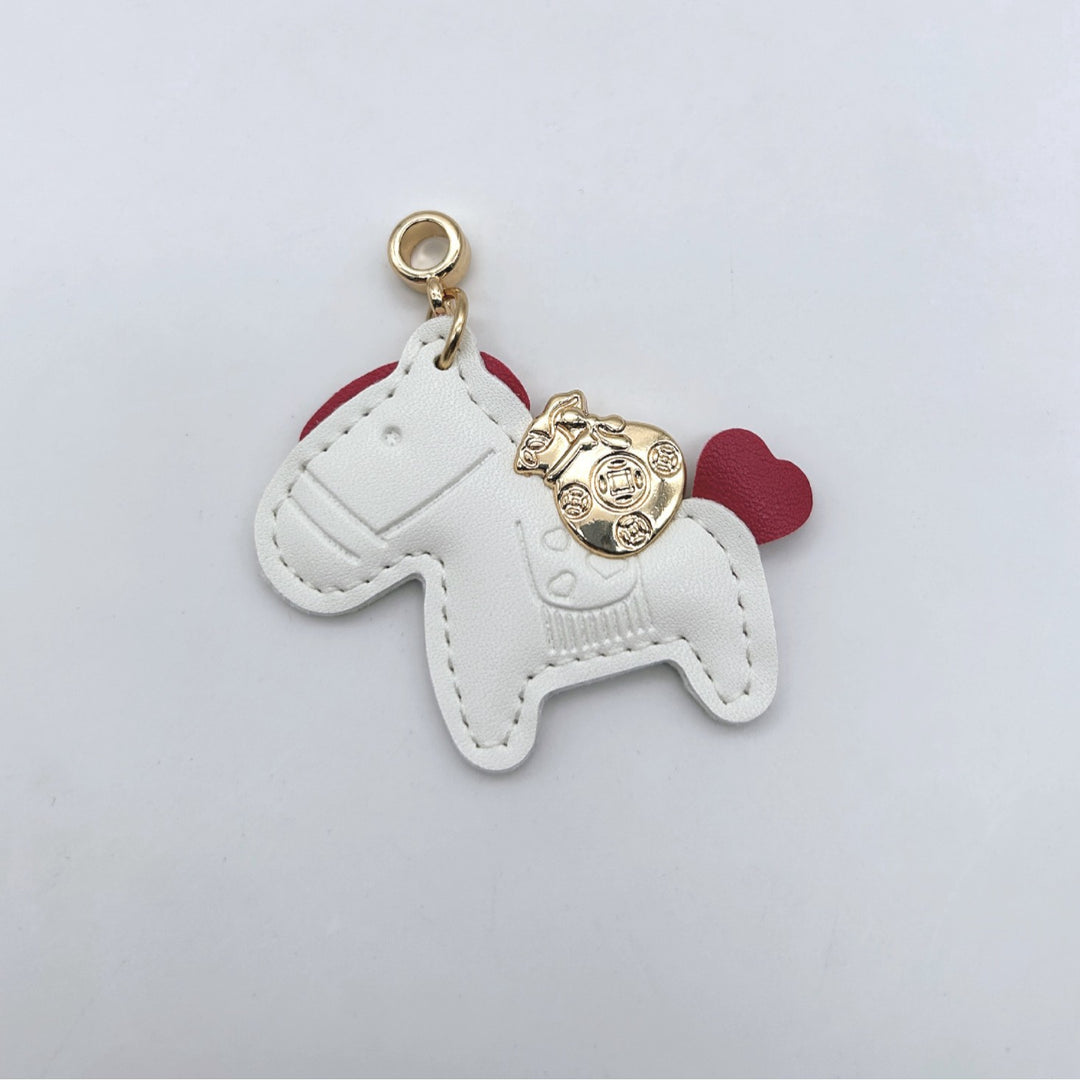 Animal-Shaped Leather Keychain Bowlift