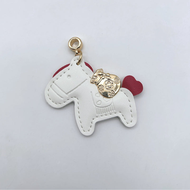 Animal-Shaped Leather Keychain Bowlift