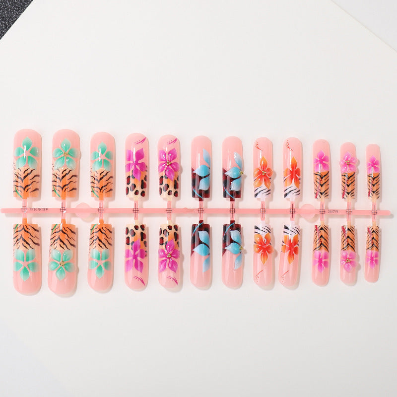 Floral Art Press-On Nail Tips Bowlift