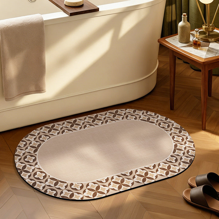 Botanical Design Bath Mat Bowlift