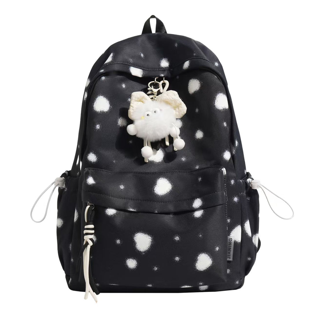 Stylish Polka Dot Backpack Bowlift