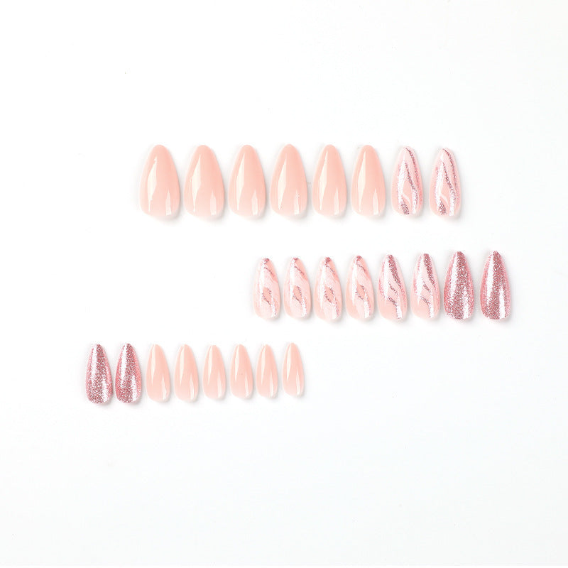 Elegant Glitter Gel Nail Art Tips Bowlift