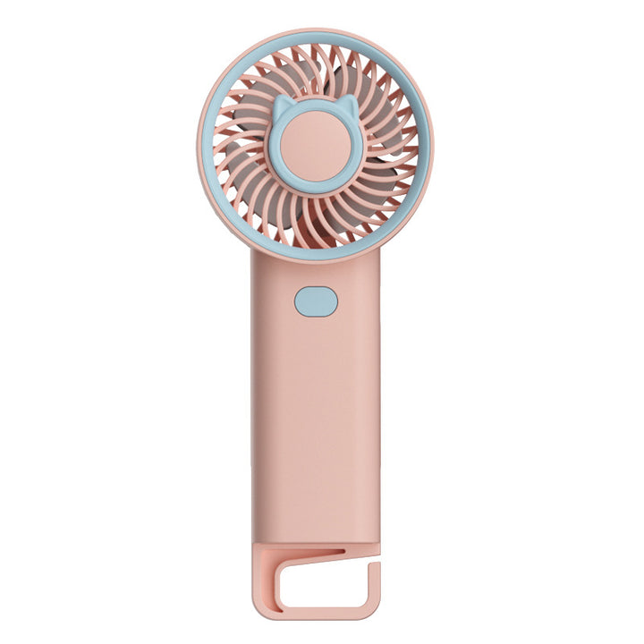 Ladies Portable Hand Fan with Cute Cat Design Bowlift