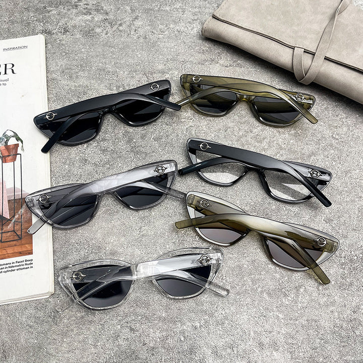 Women's Cat-Eye Sunglasses with UV Protection and Durable Frame Bowlift