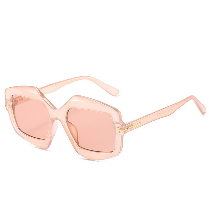 Bold Patterned Hexagonal Sunglasses Bowlift