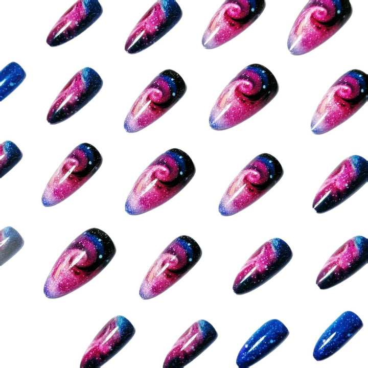 Galaxy-Inspired Nail Art Bowlift