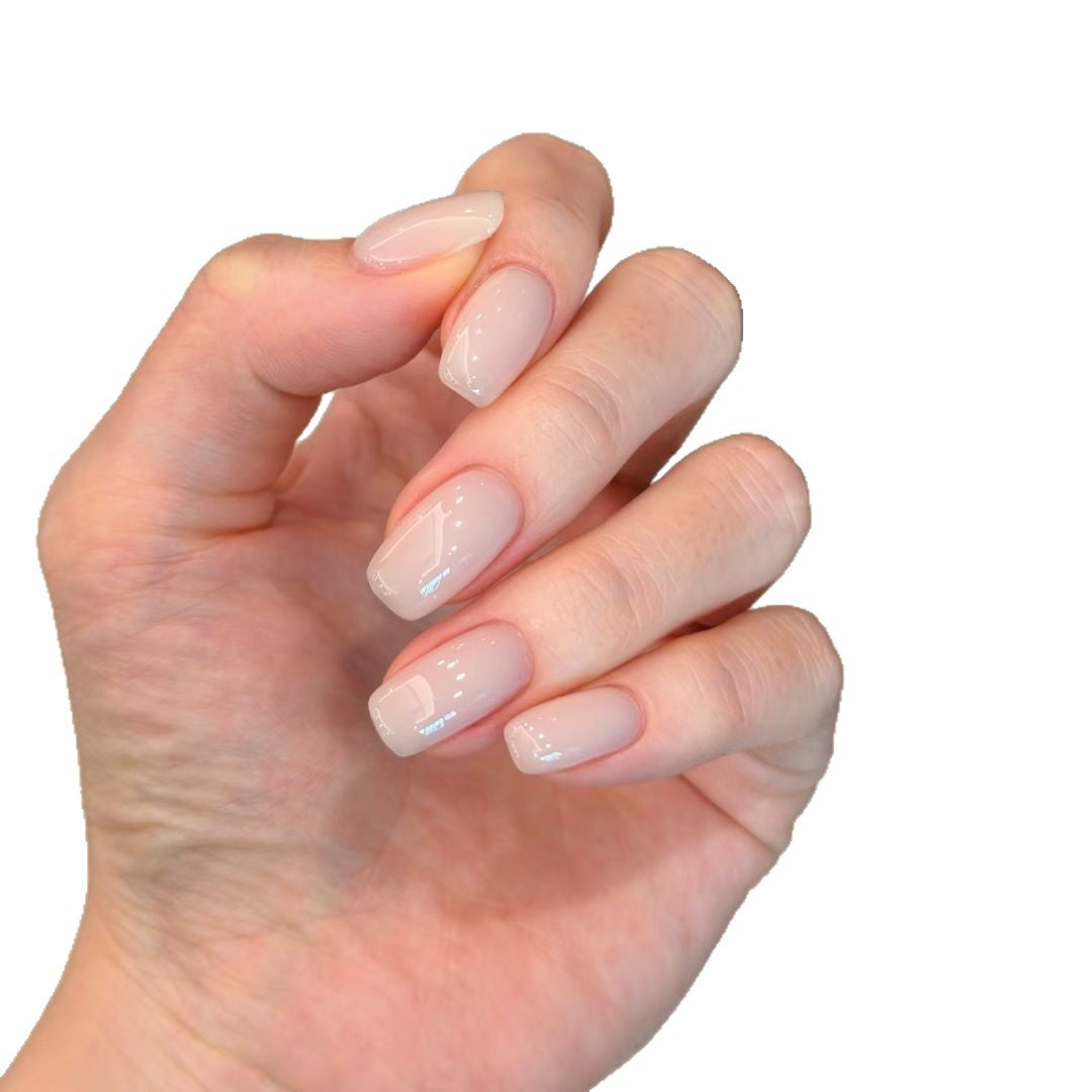 Natural Finish Press-On Nail Set Bowlift